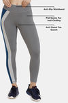 Zelocity Mid Rise High Quality Stretch Leggings - Grey Blue — thumbnail 6